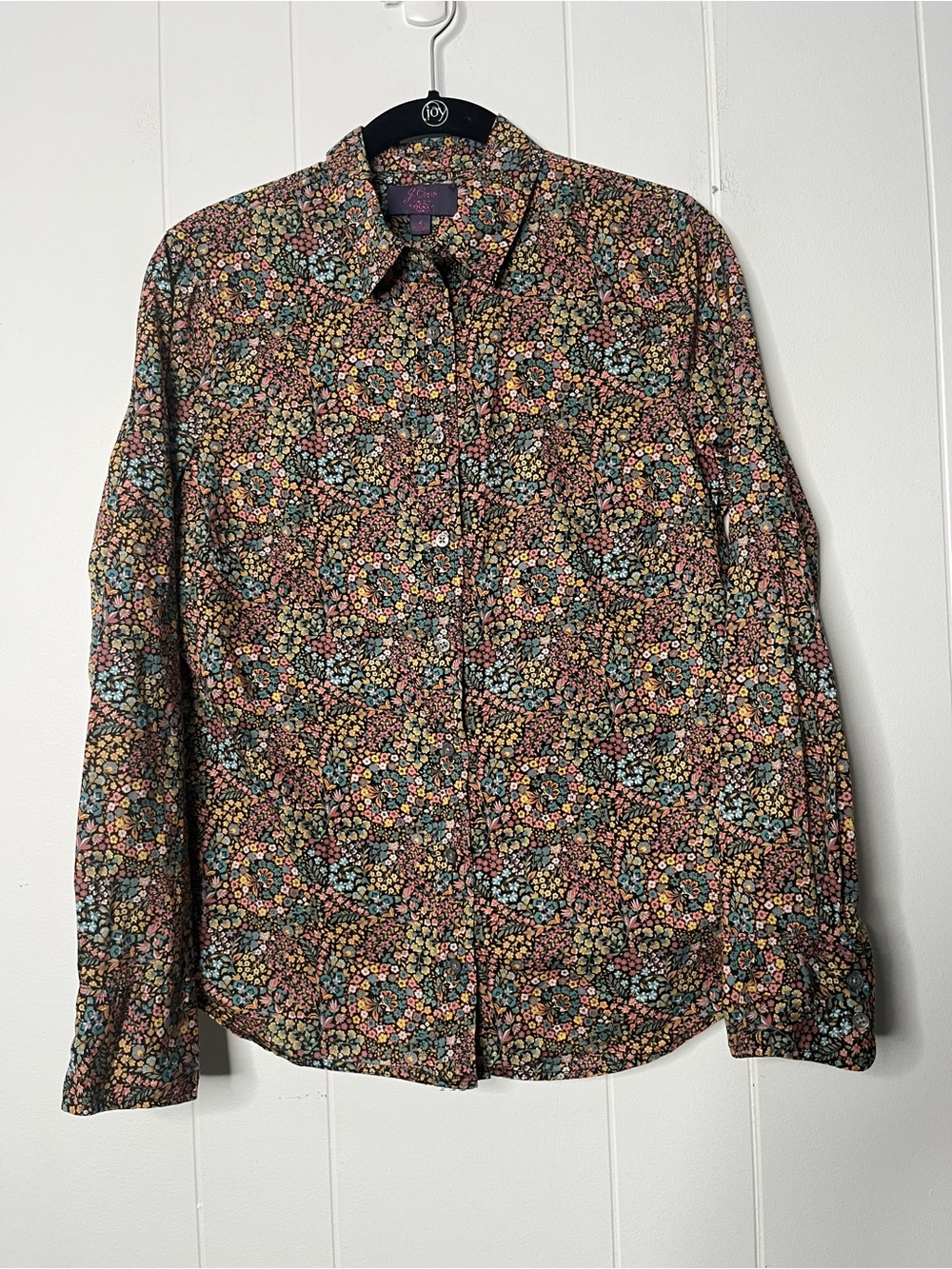 J. Crew Perfect Shirt in Liberty Little Marquess Print Button Up Long Sleeve 4